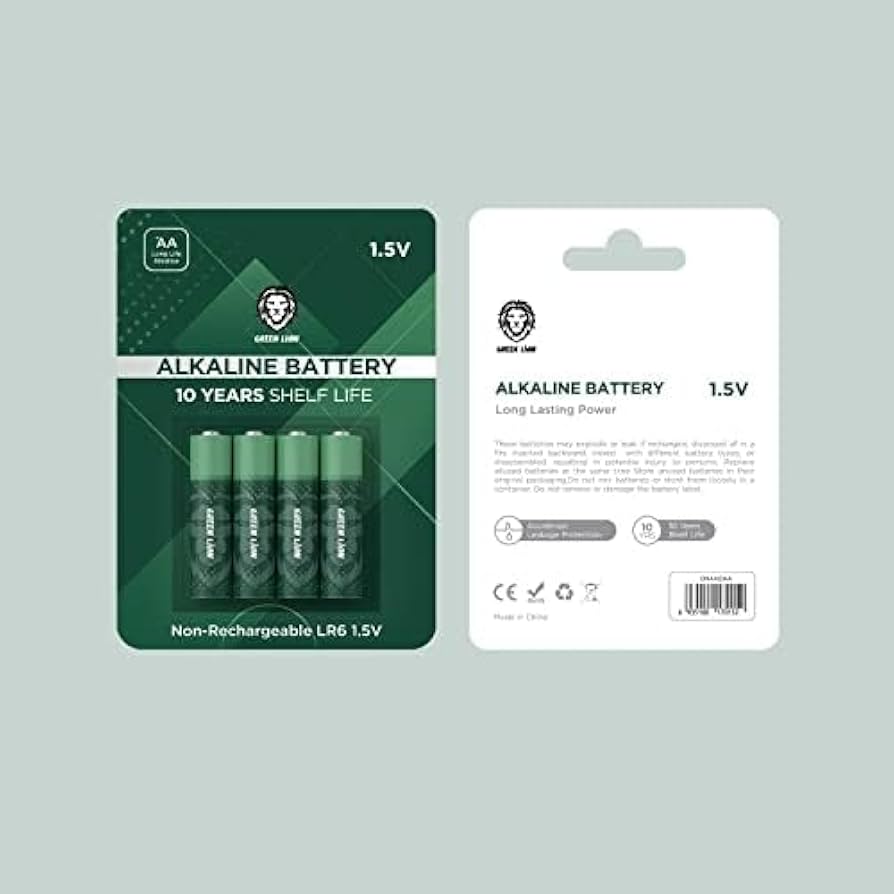 Green Lion Non-Rechargeable LR6 1.5V (AA)