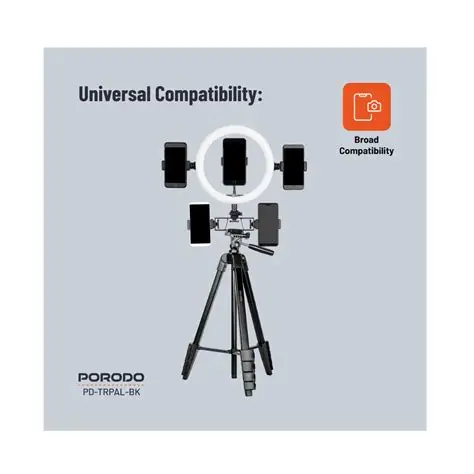 Porodo Professional Gimbal Tripod 171cm