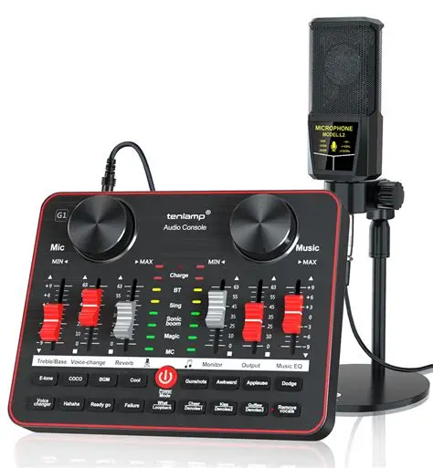 Singing Live Sound Card Microphone