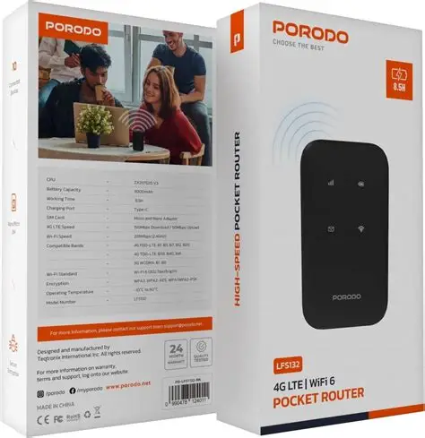 Porodo 4G/ LTE High-Speed Pocket Router