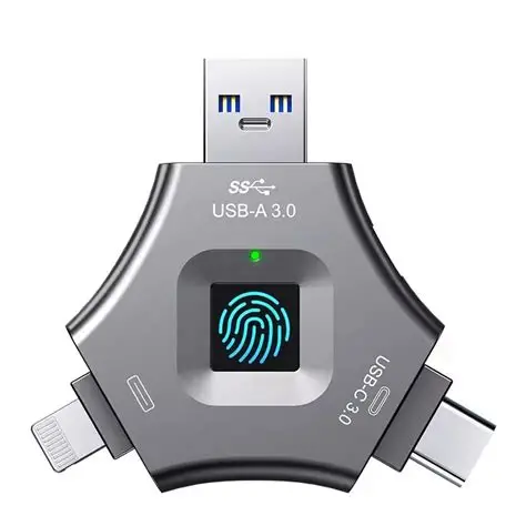 Easy tech Premium Fingerprint U disk 64GB Flash Memory