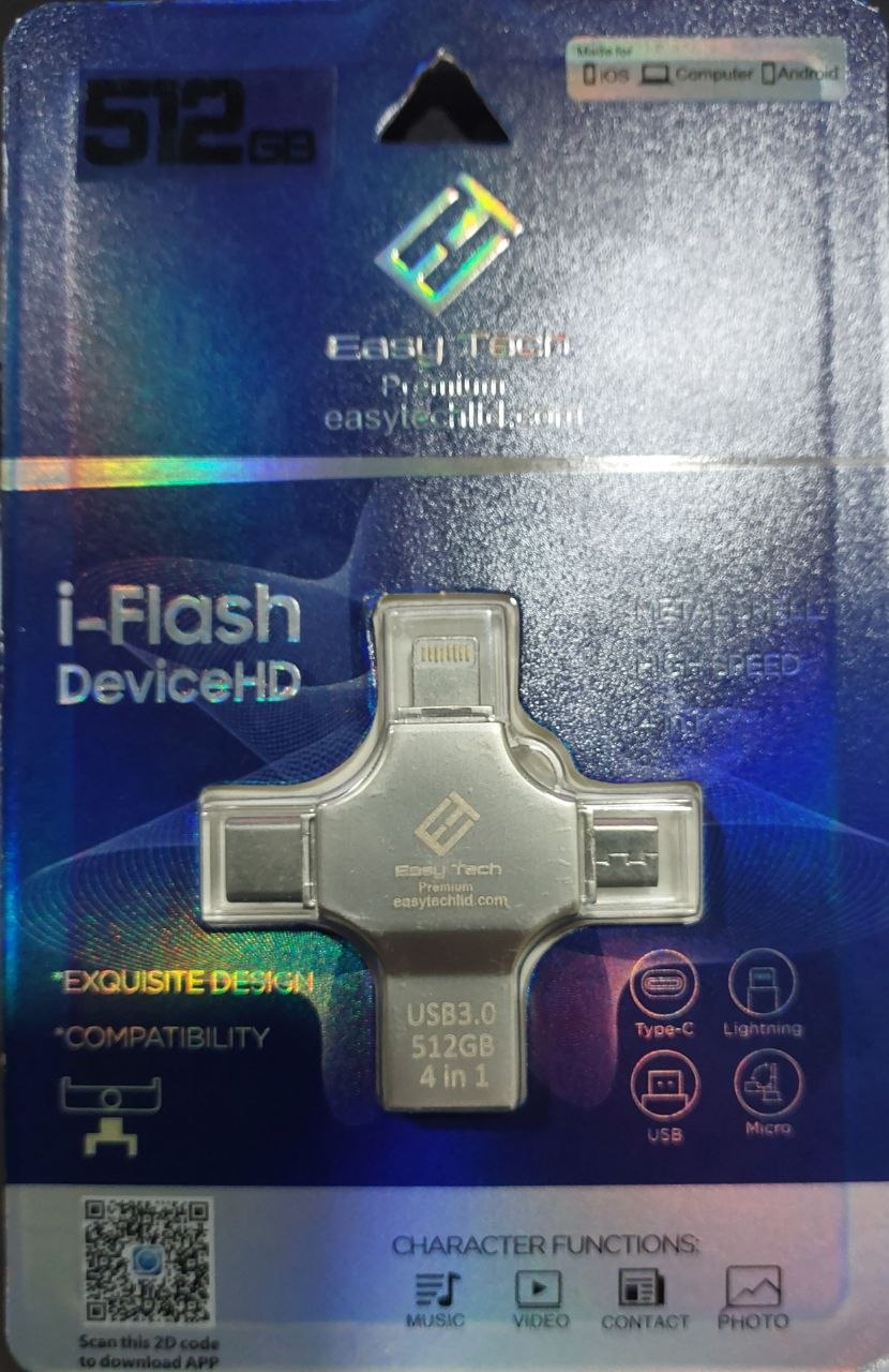 Easy tech Premium I-Flash DeviceHD 512GB USB 3.0