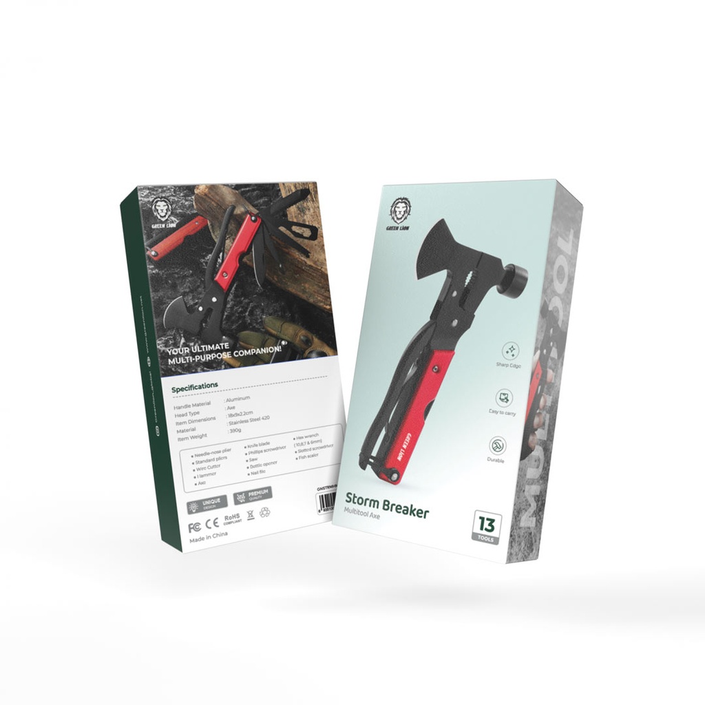 Green Lion Storm Breaker Multitool Axe