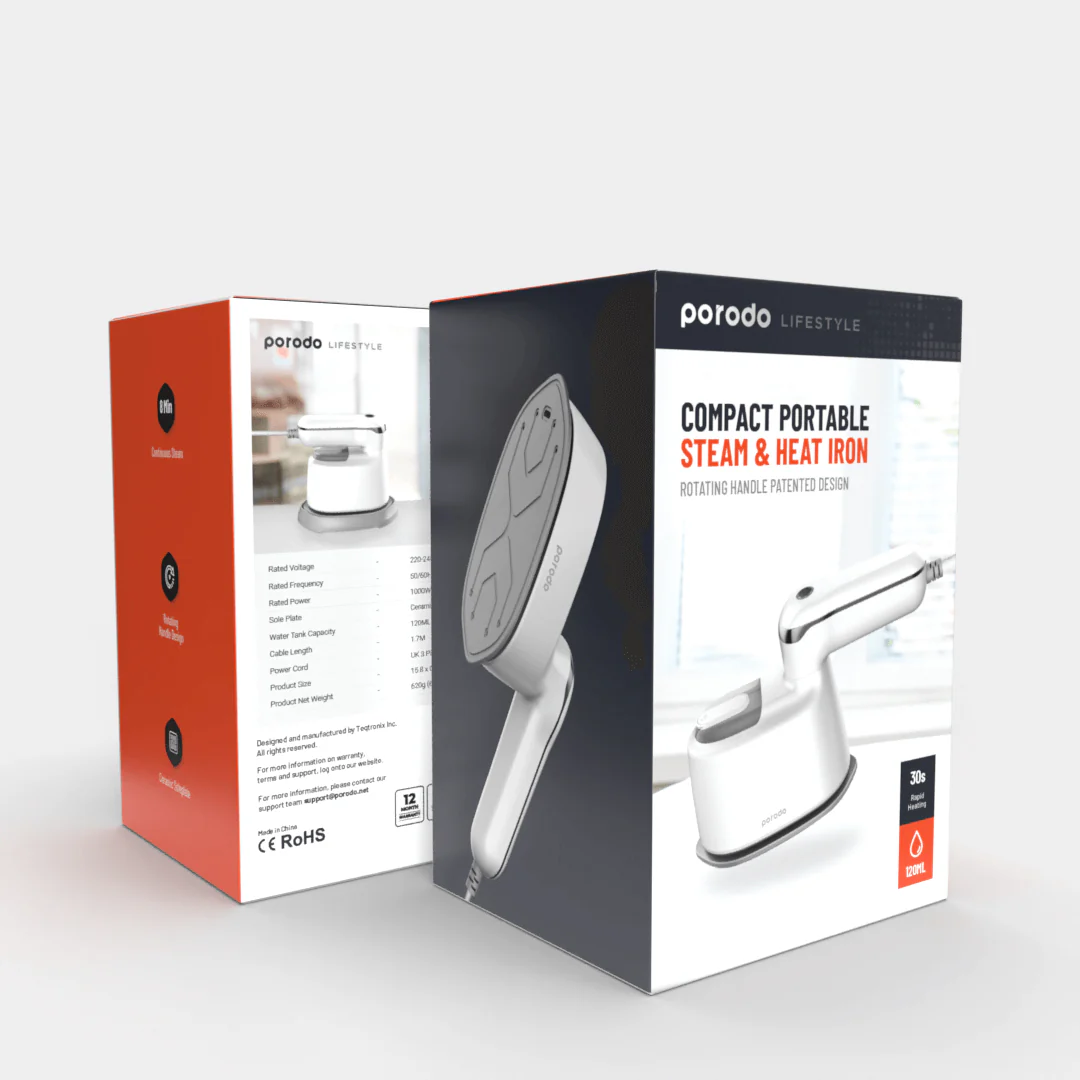 Porodo Lifestyle Compact Steam & Heat IRON