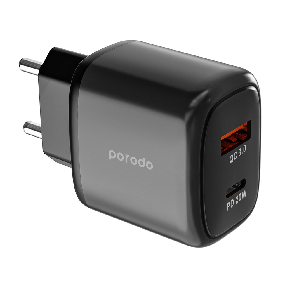 Porodo 40W Dual Usb-c Quick Charger
