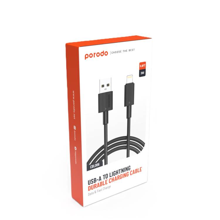 Porodo Multi-Device AUX 3.5MM | Lightning 1.2M