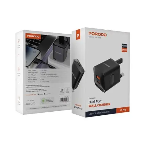 Porodo Dual Port Multi-Device Wall Charger