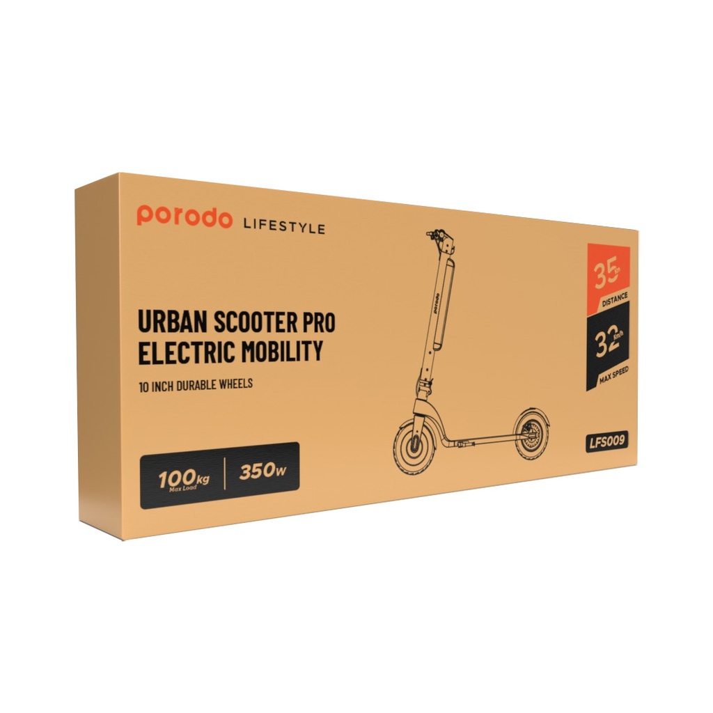 Porodo Lifestyle Urban Scooter pro Electric Mobility 10 Inch