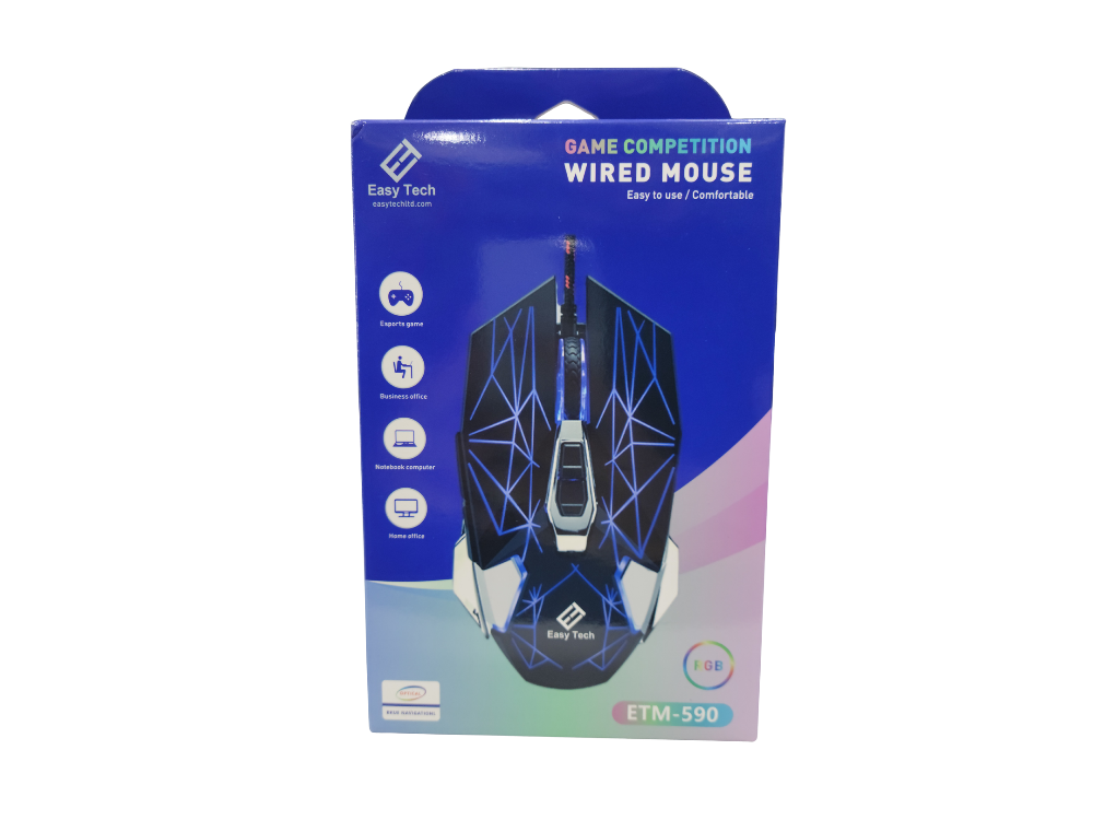 Easy Tech Game Competition Wired Mouse ETM-590