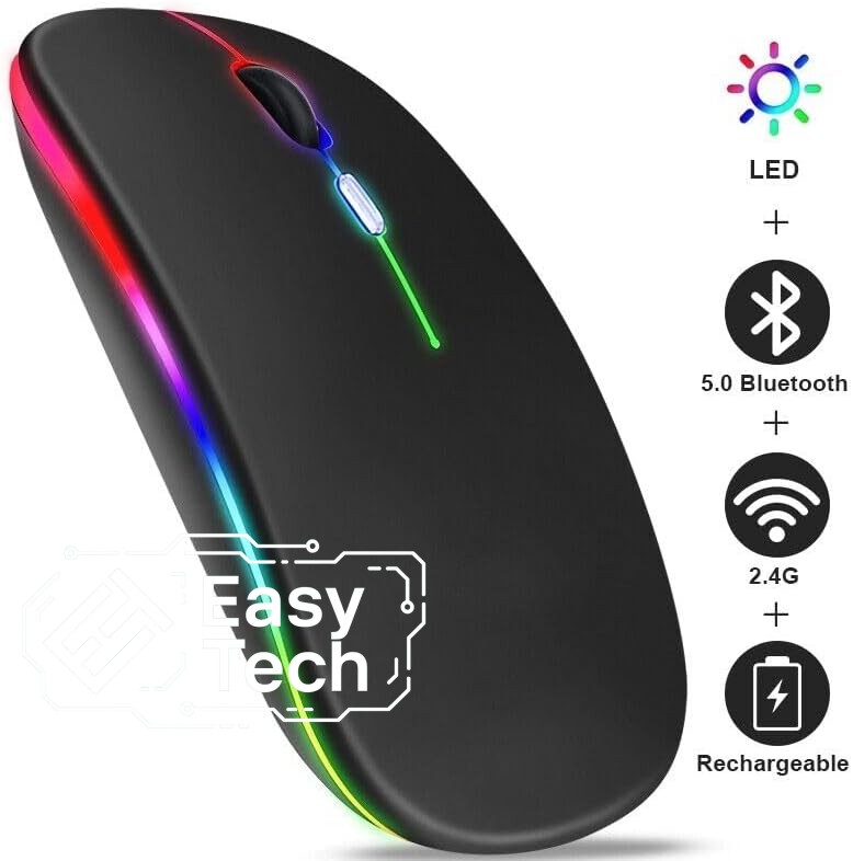 Easy Tech Wireless 2.4G + BT Charging Mouse ETM-AP01