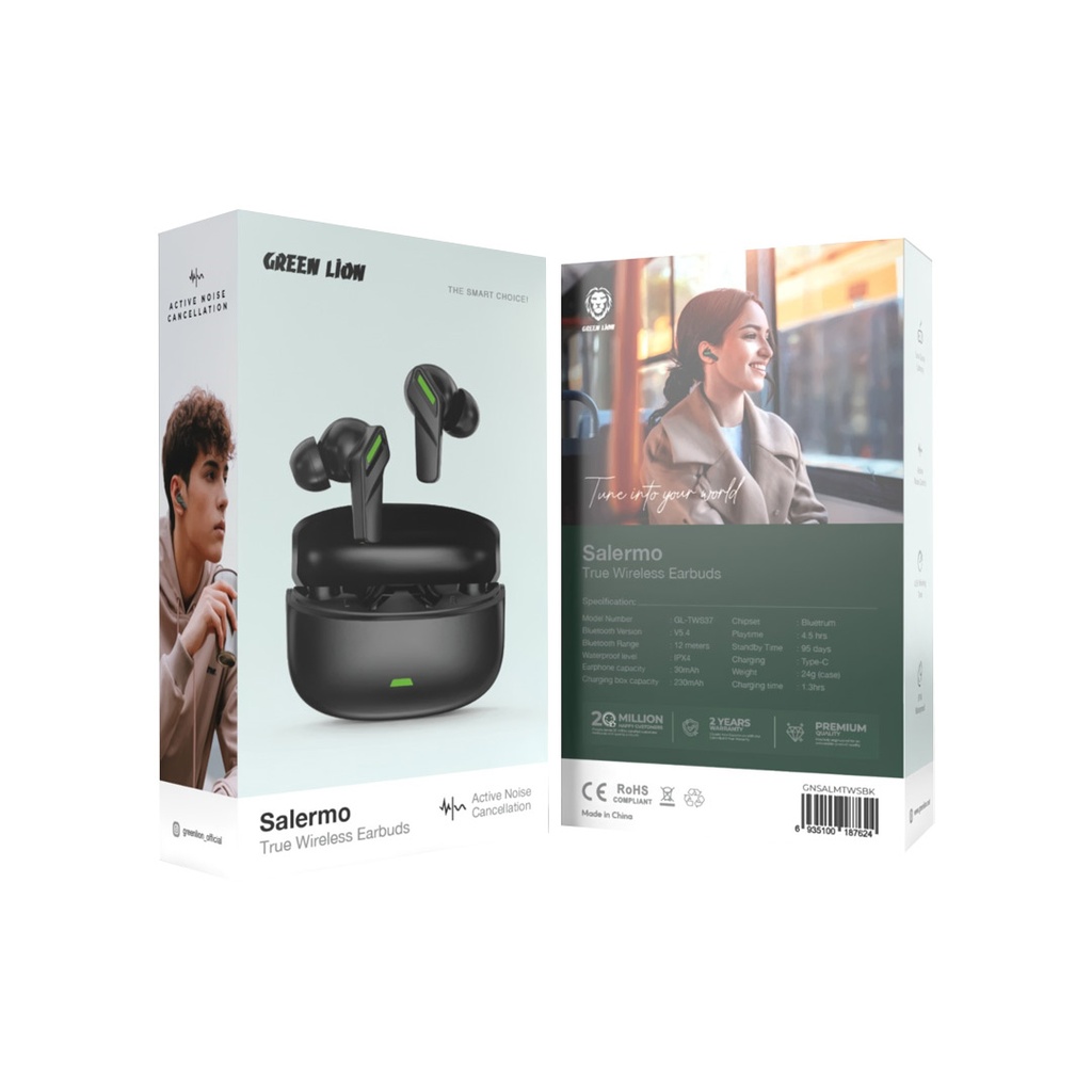 Green Lion Salermo Ture Wireless Earbuds