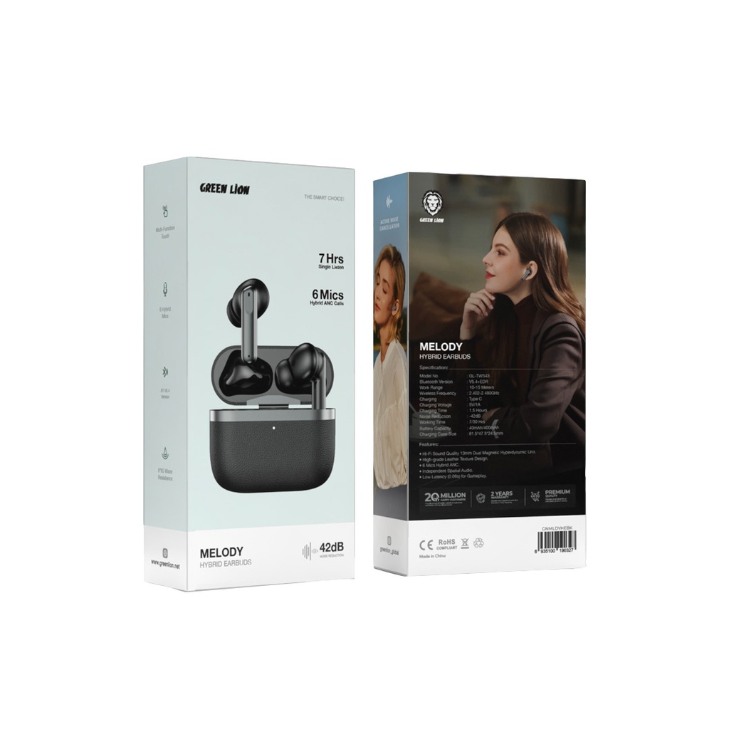 Green Lion Melody Hybrid EarBUDS