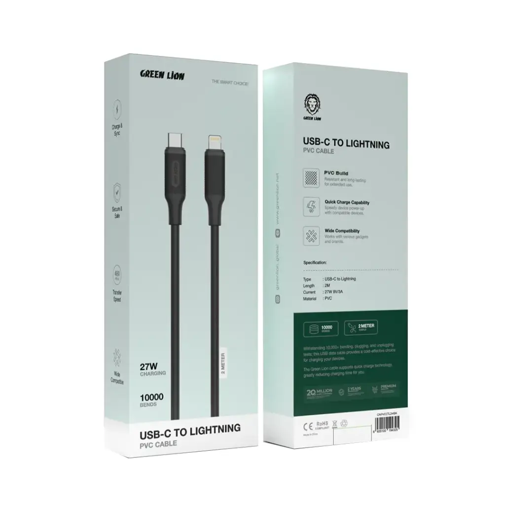 Green Lion Type-c to Lightning pvc Cable 2M