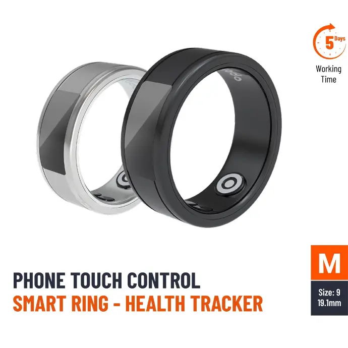 Porodo Phone Touch Control Smart Ring - Health Tracker L