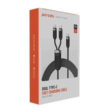 Porodo Dual Type-C Fast Charging Cable 60w