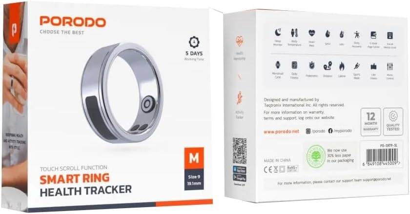 Porodo Smart Ring Health Tracker 