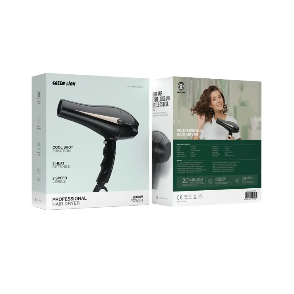 Green Lion Professional Hair Dryer 2000W