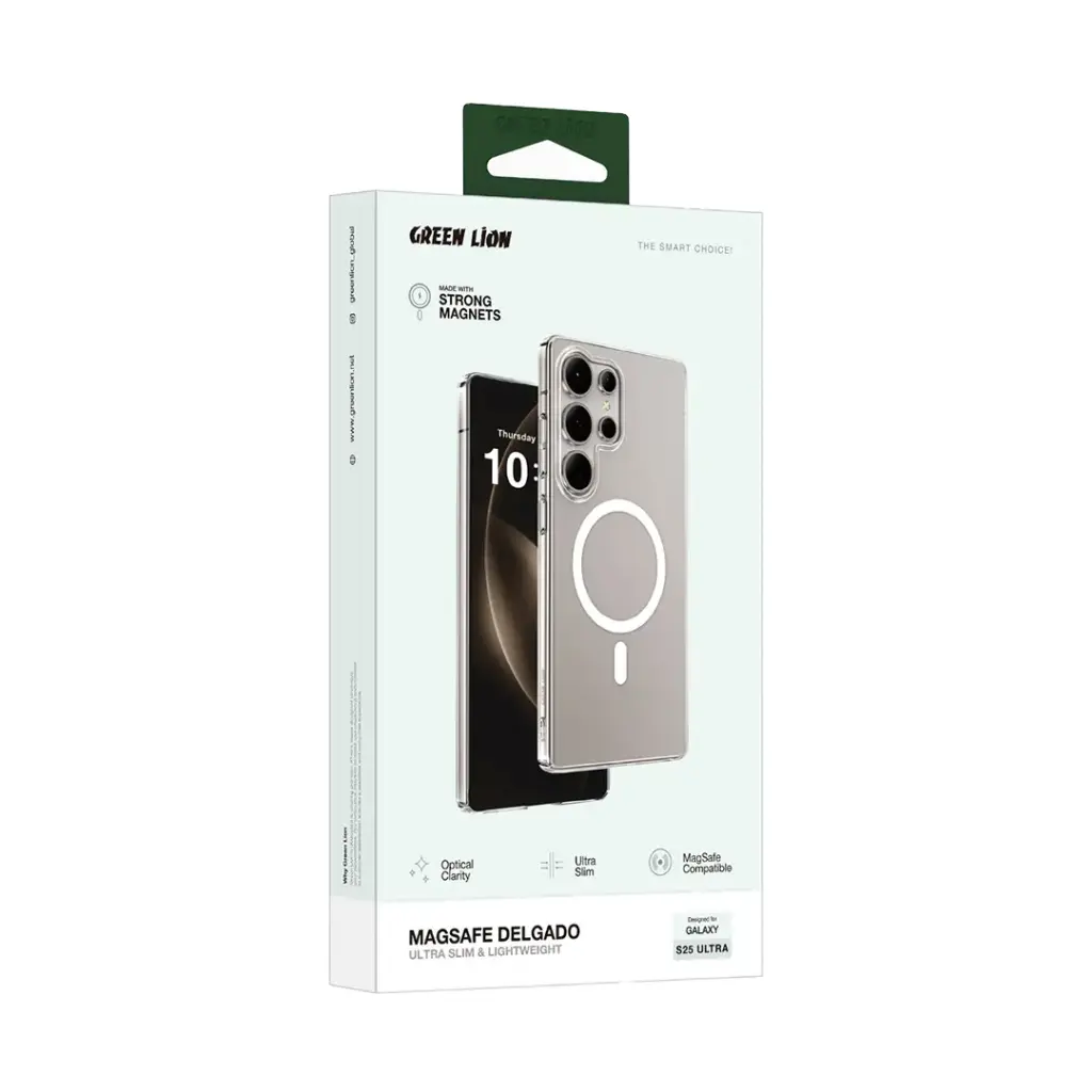 Green Lion Crystal Clear Case Durable Invisible Protection S25 Ultra