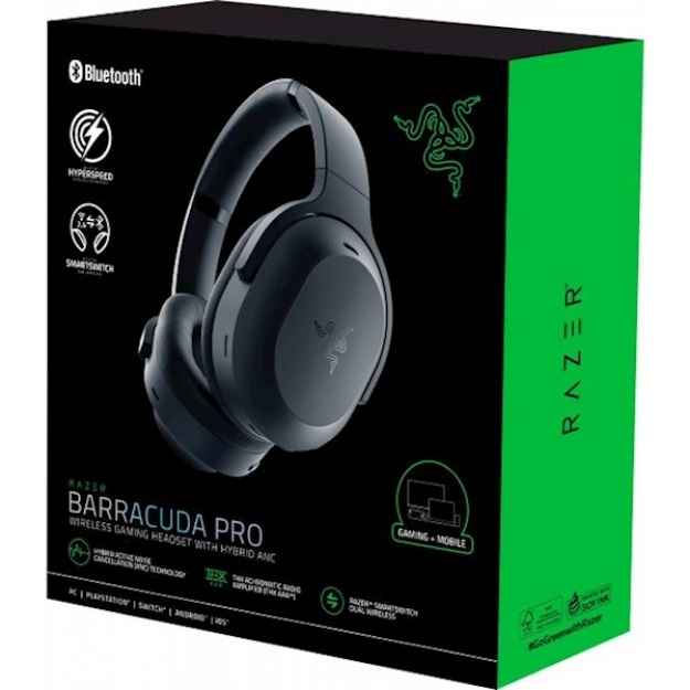 Razer Barracuda Pro Wireless Gaming Headset With Hybrid Anc