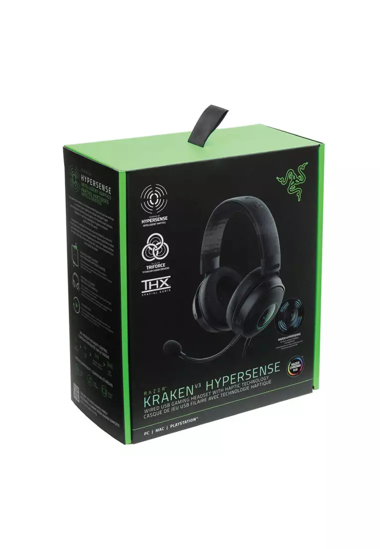 Razer Kraken V3 HyperSense Wired Usb Gaming Headset With Haptic Technology