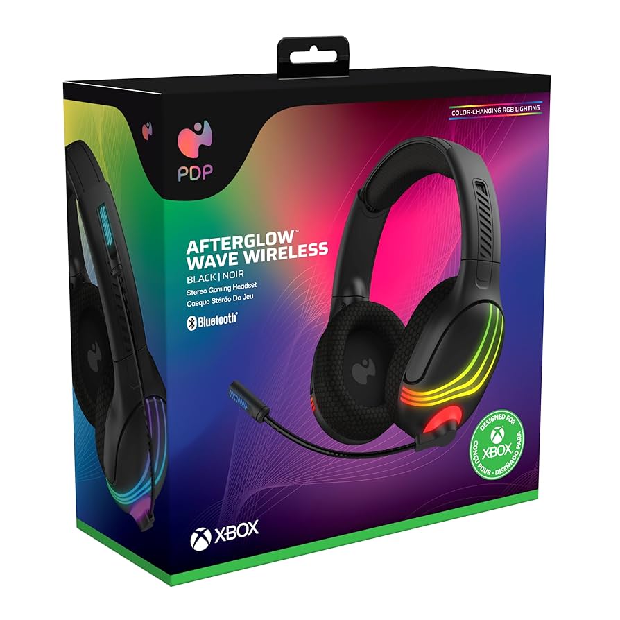 PDP AfterGlow Wave Wireless Black Headset FOR Xbox