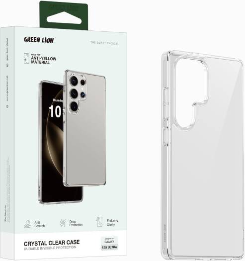 Green Lion Crystal Clear Case S25