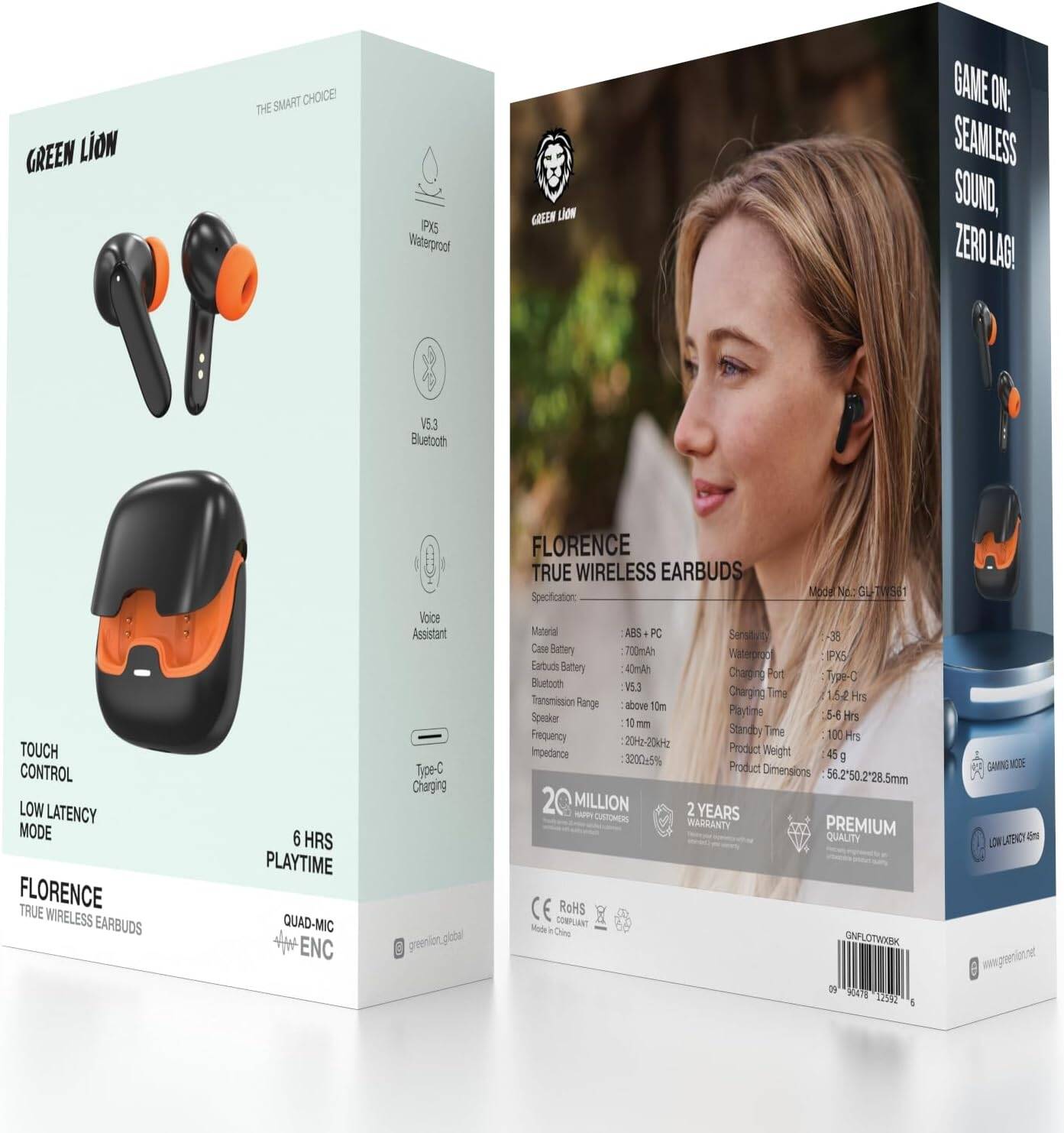 Green Lion Floence ENC True Wierless Earbuds