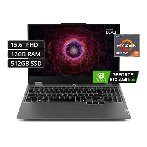 LENOVO LOQ Ryzen 5 - 7235HS 12GB 512 SSD RTX 3050 15.6 Inch