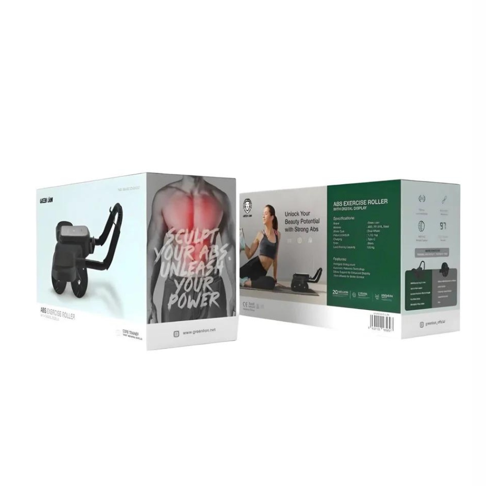 Green Lion ABS Exercise Roller With Digital Display