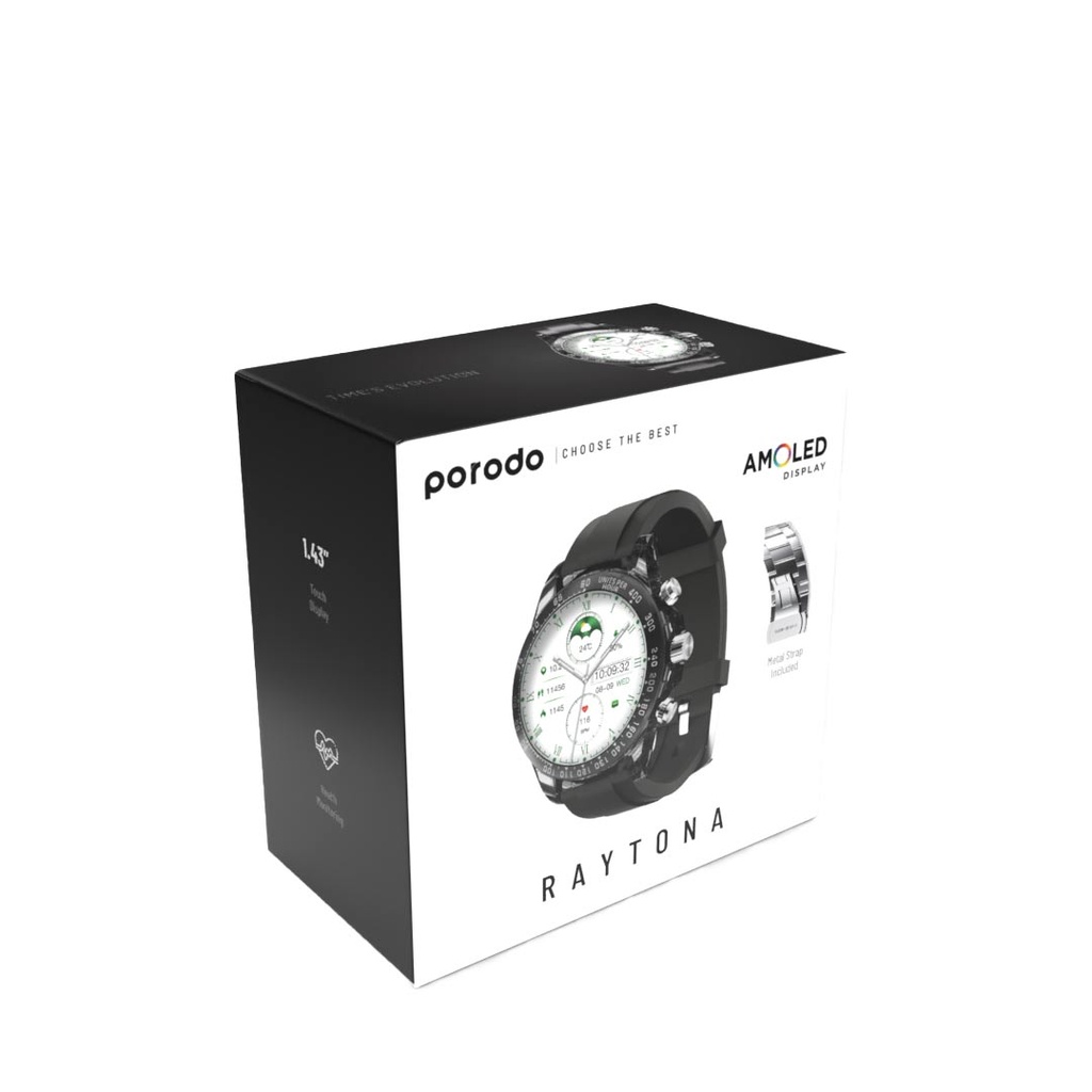 Porodo Smart Watch Amoled Raytona